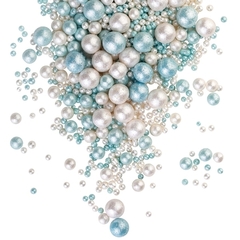 Кондитерская посыпка с мягким центром "Блеск", лазурный/жемчуг, 50 г