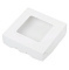 Коробка 12*12*3 см белая с окном