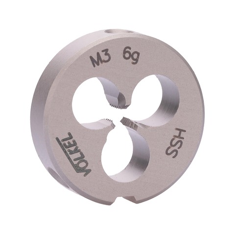 Плашка М 3,0х0,5 DINEN22568 HSSE 6g 20х5мм Volkel 57426