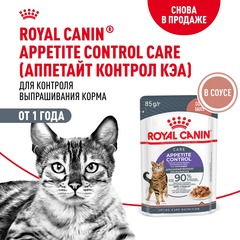 Royal Canin Appetite Control Care пауч для кошек контроль аппетита в соус 85 гр