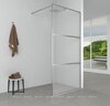 Aquanet SW-1200CT SW-1200CT Душевая перегородка 120х200см, суппорт, стекло 6 мм, прозр., профиль хром (352338)