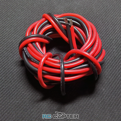 Медный провод 28AWG (1м красного + 1м чёрного) в силиконовой изоляции 2 метра