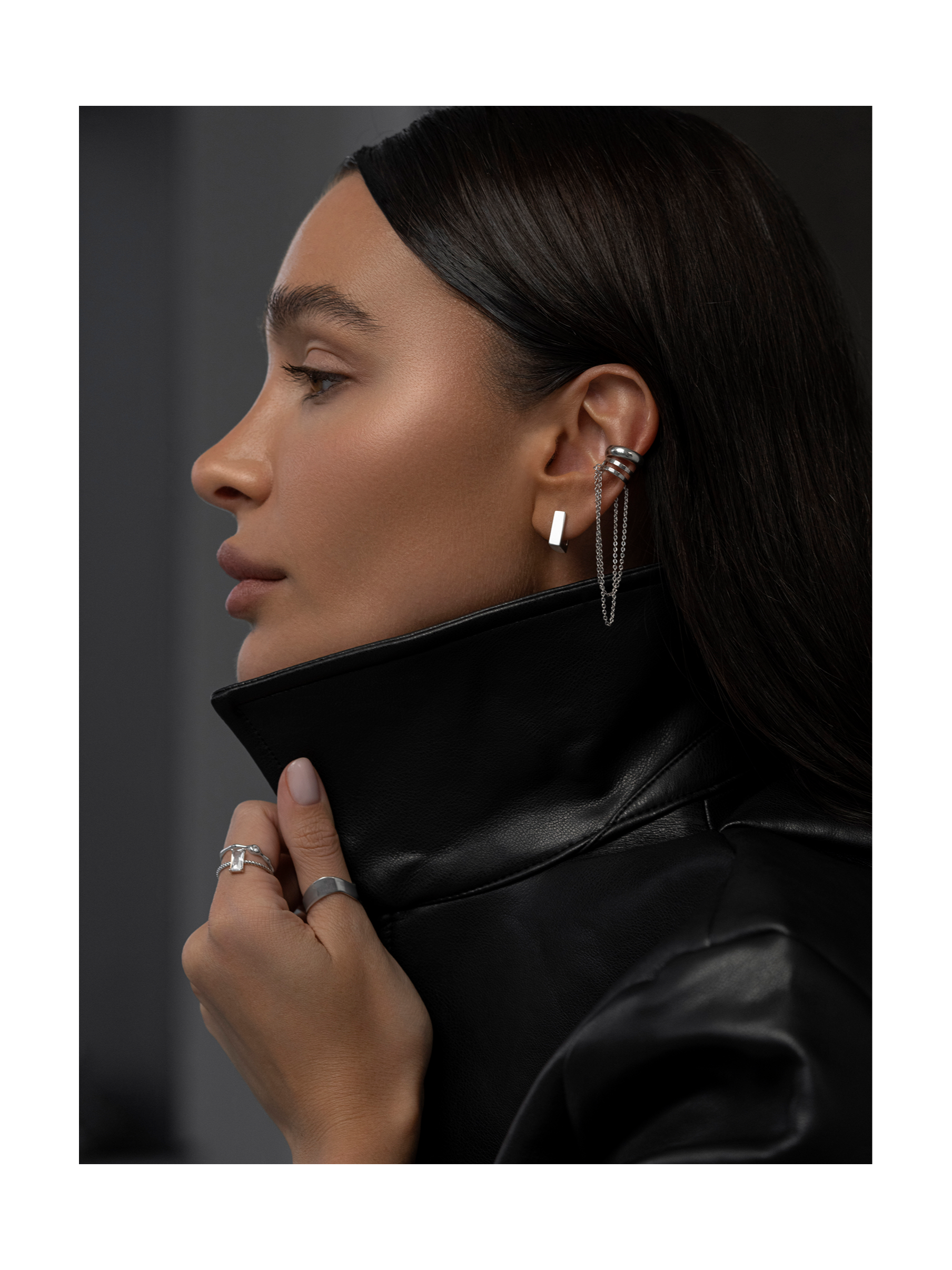 Серьги Галька