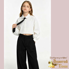 Блуза девочке трик (9-13) 260415-WD174