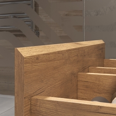 Тумба под раковину Фуста 800-0-2 (Фостер) навесная дуб золотой