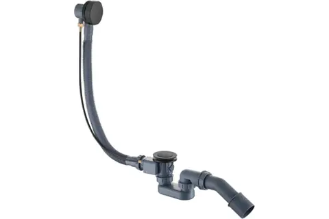 Сифон для ванны с переливом BELZ BX03-7, черный