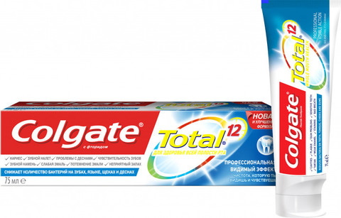 Зубная паста Colgate Total 12 Pro-Видимый эффект 75
