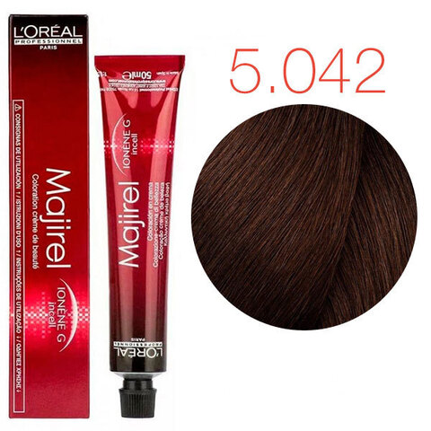 L'Oreal Professionnel Majirel French Brown 5.042 (Светлый шатен натуральный медно-перламутровый) - Краска для волос