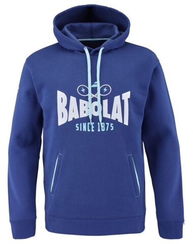 Куртка теннисная Babolat Exercise Hood Sweat Men - estate blue