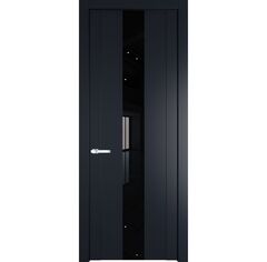 Межкомнатная дверь эмаль Profil Doors 1.9P нэви блу остеклённая