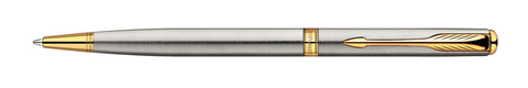 Ручка шариковая Parker Sonnet Slim K427 Essential, St. Steel GT (S0809150)
