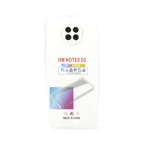 Противоударный силиконовый чехол Infinity для Xiaomi Redmi Note 9 5G, Redmi Note 9T 4G (Прозрачный)