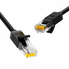 Кабель сетевой  UGREEN NW102 (20159) Cat 6 8-Core U/UTP Ethernet Cable, 1м, черный