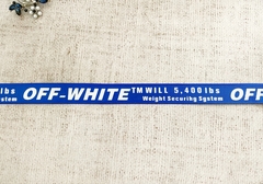 Лента репсовая с принтом, ш. 1,9 см, синий