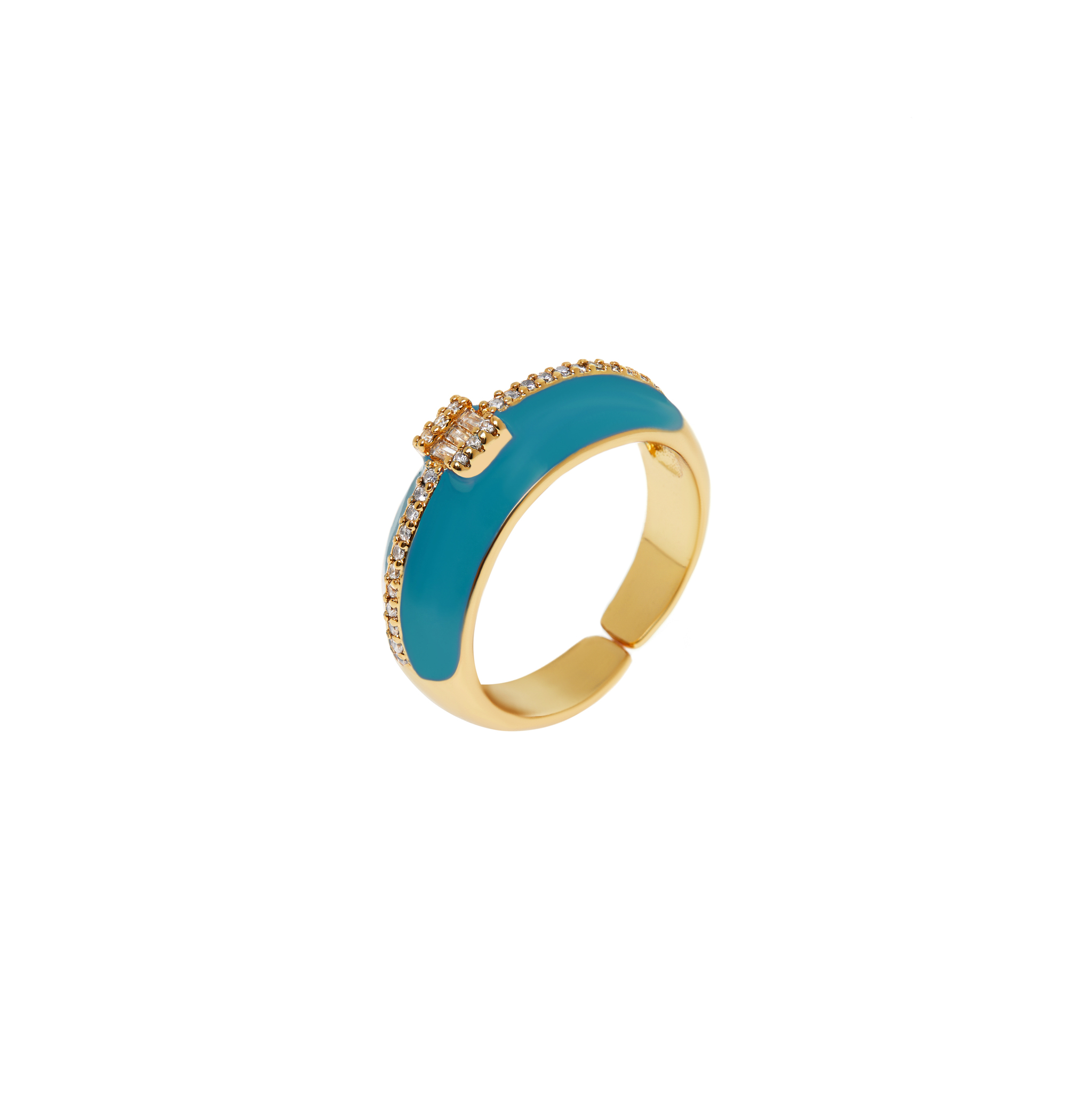 DÉJÀ VU Кольцо Bright Spot Ring – Blue déjà vu кольцо signet heart ring