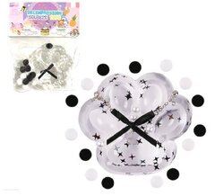 Антистресс Сквиш Лапка Прозрачная с Бантиком + пампоны