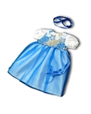 Платье из тафты - Голубой. Одежда для кукол, пупсов и мягких игрушек.