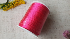 Шнур круглый атласный (для воздушных петель), 2 мм, фуксия