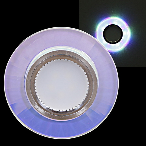 Встраиваемый светильник со светодиодной подсветкой Reluce16312-9.0-001LF MR16+LED3W CLF+MIX
