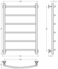 Сунержа 00622-8050 ПС СТИЛЬЕ "Версия-Н2" 800х500 (6) Г 18 (Без покрытия)