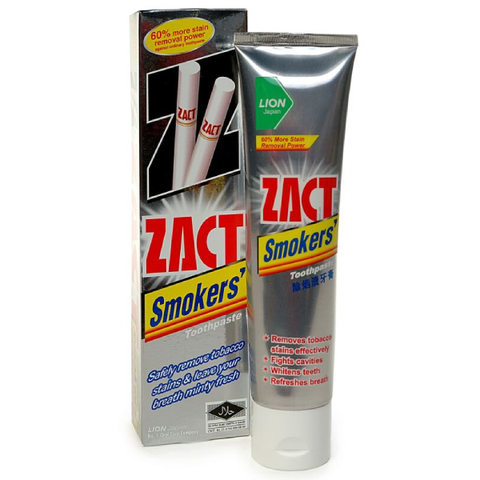 Зубная паста для устранения налета для курильщиков ZACT Smokers' Toothpaste, 150 гр