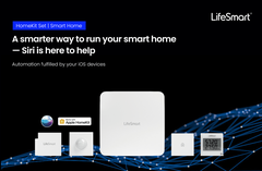 Комплект устройств на напряжение 100-240В(умная станция,датчик движения,датчик состояния окружающей среды, пульт, датчик открывания двери) для управления умным домом Lifesmart Starter KIT (LS082WH,LS058WH,LS062WH, LS063WH, LS069WH) LS215