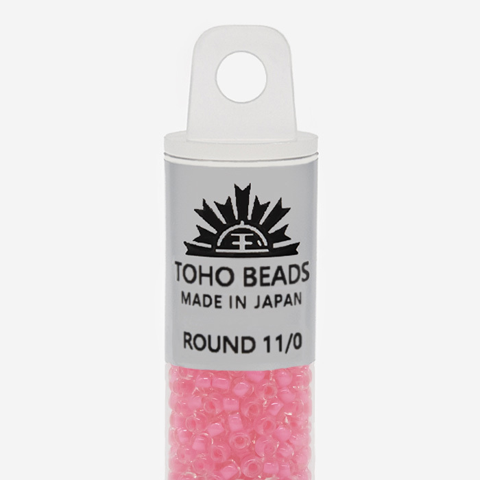Японский бисер TOHO Round 11/0 (№965), окрашенный изнутри прозрачный