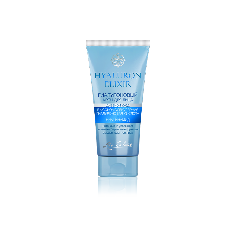 Liv-delano Hyaluron Elixir Гиалуроновый крем для лица дневной уход 50г