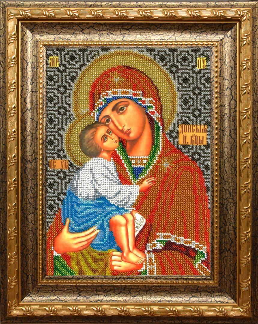 Комментарии к схеме вышивки «Тихвинская икона Божьей Матери» (№1610651)