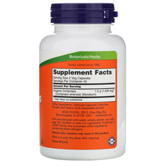 Now Foods, Кордицепс, 750 мг, 90 растительных капсул