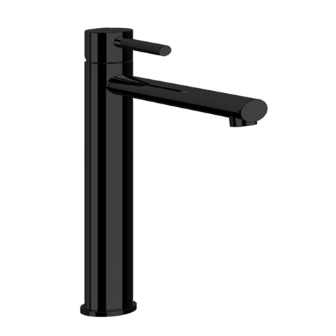 Gessi Ovale Смеситель для раковины на 1 отверстие, высокий излив 210мм, цвет: Black XL 11944#299