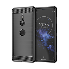 Чехол на Sony Xperia XZ3 цвет Black (черный), серия Carbon от Caseport