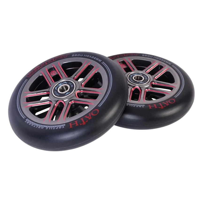 Купить колеса для трюкового самоката oath binary 110x24 пара (серый ...