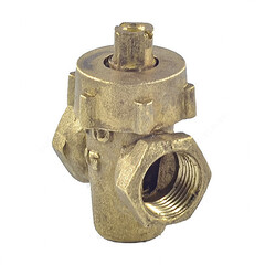 Кран пробко-сальниковый латунь 11б6бк Ду 25 Ру10 G1" ВР пробка комбинированная ККАЗ