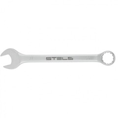 15218 Ключ комбинированный, 27 мм, CrV, матовый хром//Stels