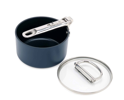 Ковш с крышкой и складной ручкой 15.8см Joseph Joseph Space синий