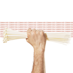 Стяжки морозостойкие Арктик 8х370 белые - 100 шт/уп | Хомуты кабельные морозостойкие