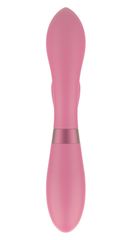Розовый вибратор-кролик Indeep Juna - 21,5 см. - 