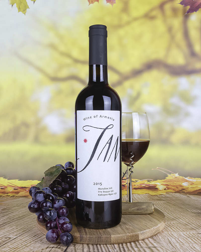Вино Jan Красное Сухое 2015 года 14,5%, 0,75 л