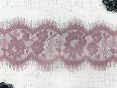 Кружево Французское, ш. 10,5 см, тёмная чайная роза