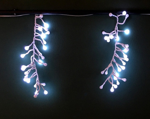 Гирлянда гроздья ягод холодный свет 130 LED Luca Lighting