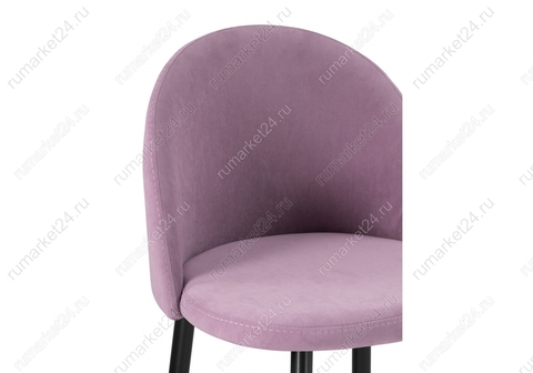 Барный стул Амизуре лавандовый / черный матовый 48*48*95 Черный /Розовый
