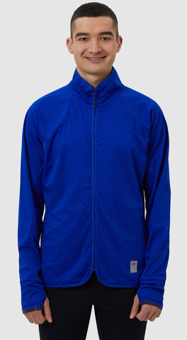 Элитная куртка для лыж и зимнего бега Gri Винд мужская синяя