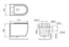 Art&Max Унитаз подвесной безободковый AM9316CHR