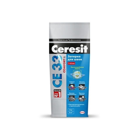 Ceresit CE 33 COMFORT/Церезит ЦЕ 33 КОМФОРТ затирка для плитки