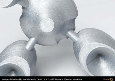 Пластик для 3D-принтера Fillamentum PLA Extrafill Rapunzel Silver