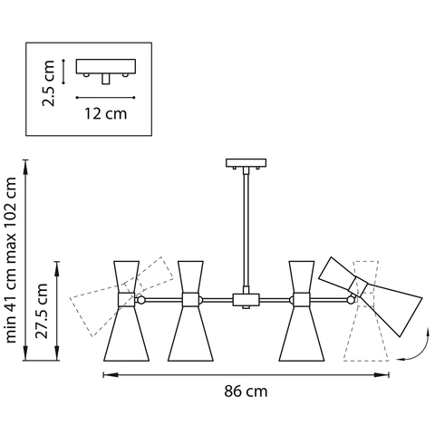 Потолочная люстра Dumo Lightstar 816086