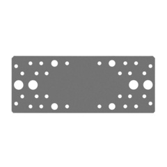 ЗУБР КП-2.0, 200 x 80 x 2 мм, цинк, крепежная пластина (310236-200-80) (20 штук)