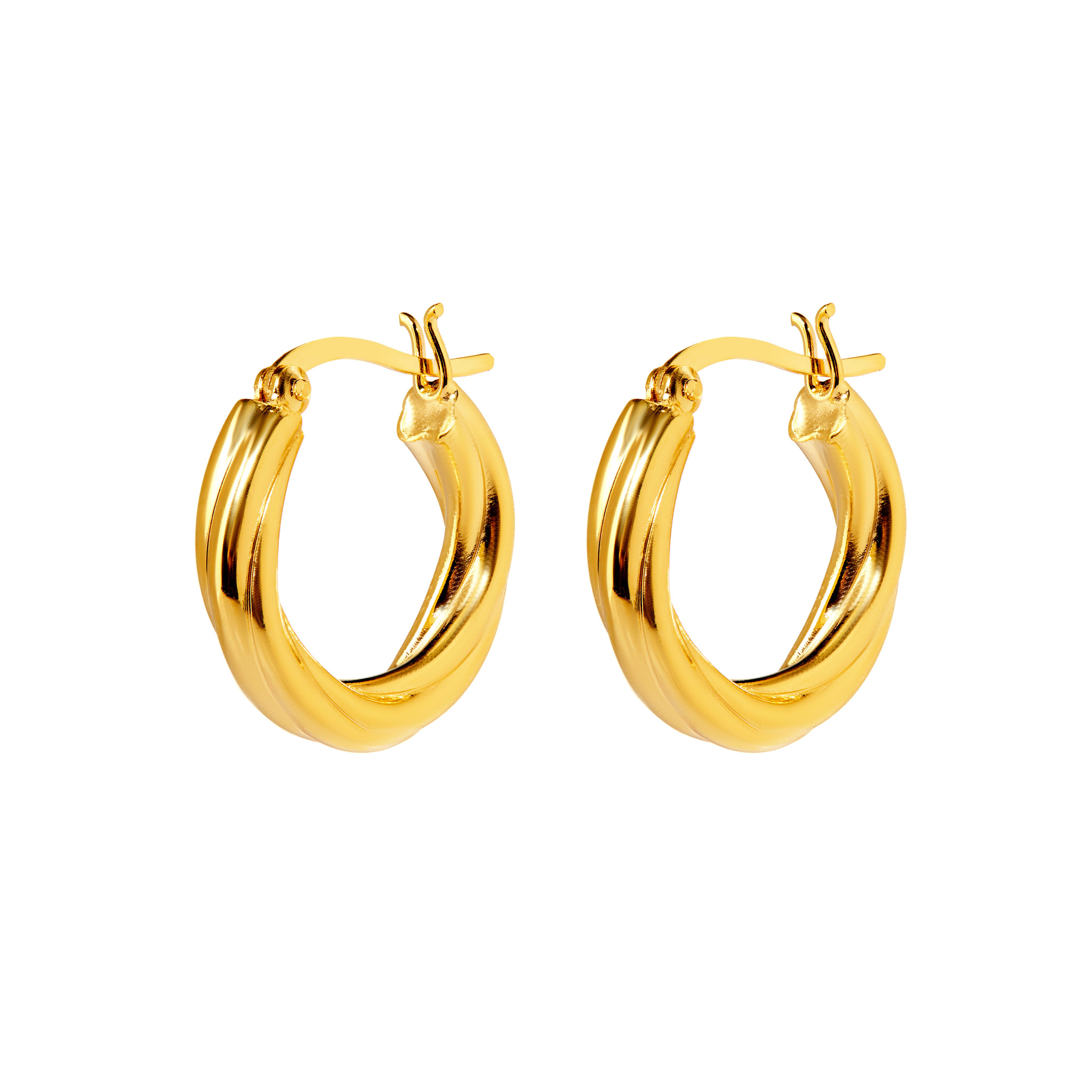 

Серьги Gold Thin Twisted Earrings