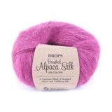 Пряжа Drops Brushed Alpaca Silk 08 розовый вереск